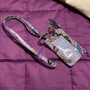 Vera Bradley ID holder & Lanyard